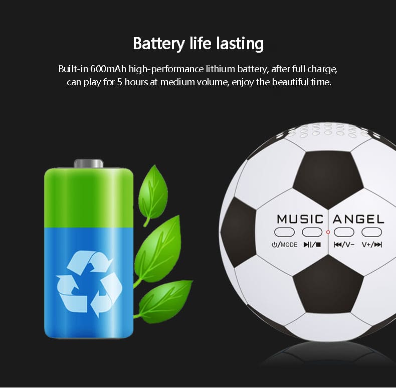 „Bluetooth“ futbolo kamuolio garsiakalbis išmaniajam telefonui