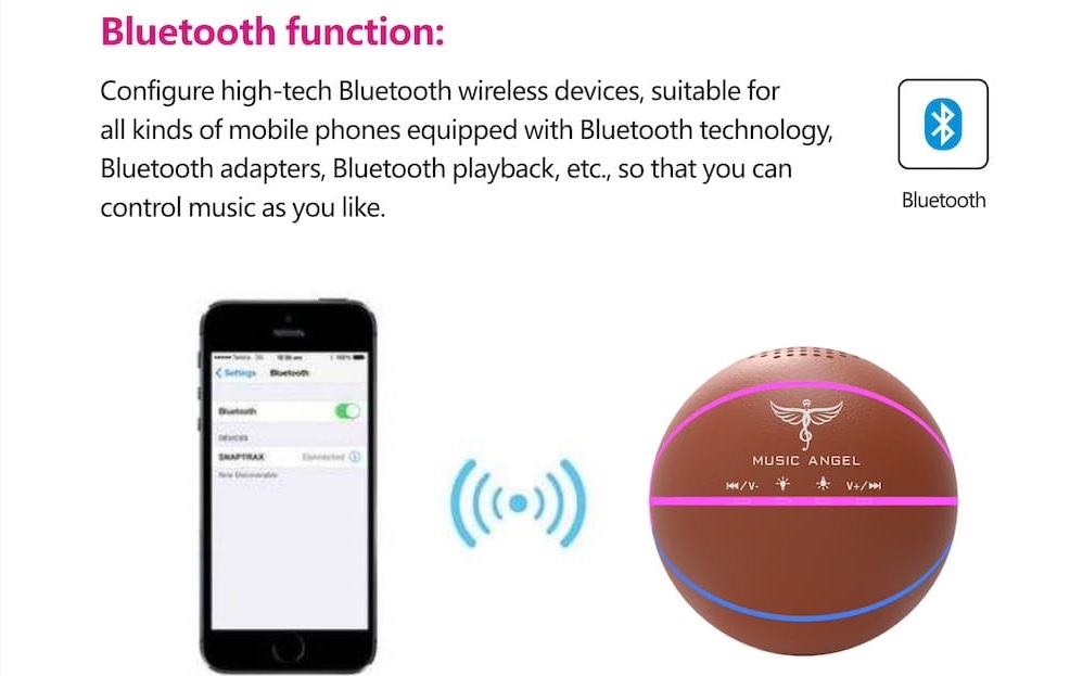 Ball mini nešiojamas garsiakalbis Bluetooth nešiojamas